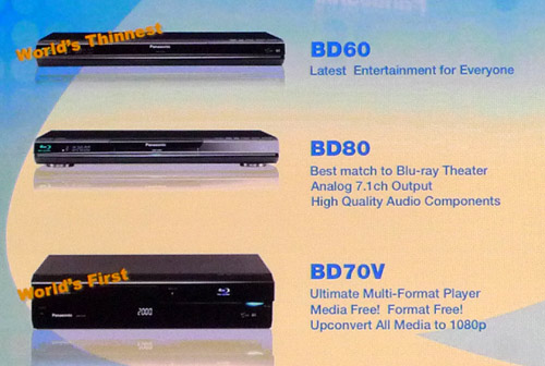 CES: Panasonic Bows 4 New Blu-ray Players Including VHS Combo Deck, Portable Player