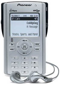 Pioneer AirWare XM2go Portable XM Satellite Radio