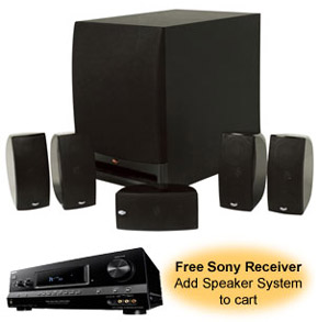 Klipsch HD Theater 1000 Home Theater Speakers: $799 with Free Sony Receiver (Save $600) – 2 Days Only